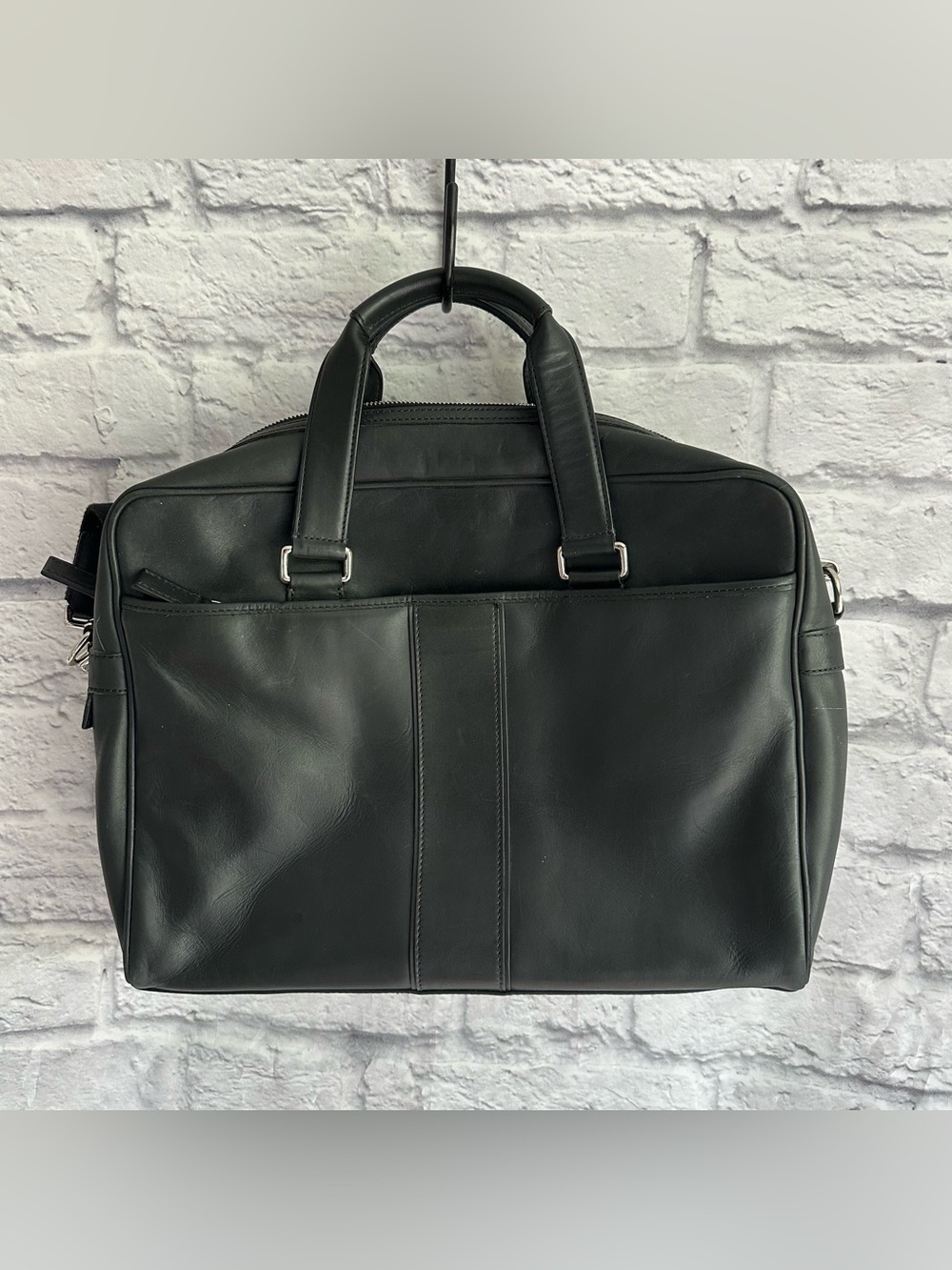 VINTAGE PREOWNED COACH LAPTOP BAG LEATHER WITH STRAP UTILITY BAG WORKWEAR OFFICE
